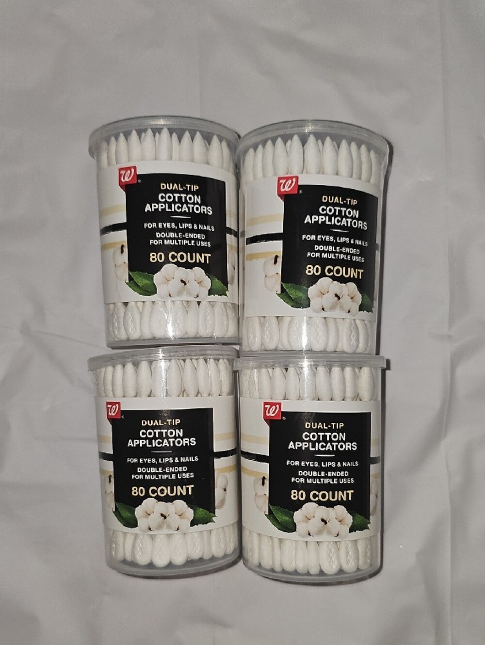 Walgreens Dual-Tip Cotton Applicators Lot of 4